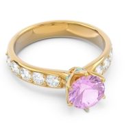 Six Prong Pave Hara Ring