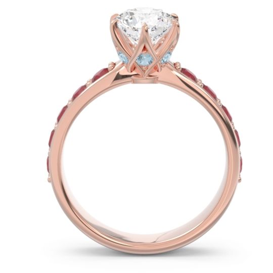 Six Prong Pave Hara Ring