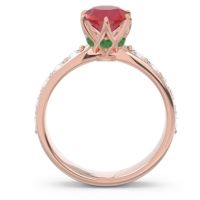Six Prong Pave Hara Ring