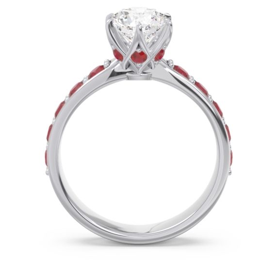 Six Prong Pave Hara Ring