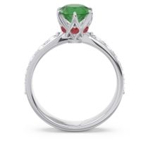 Six Prong Pave Hara Ring