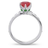 Six Prong Pave Hara Ring