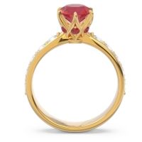Six Prong Pave Hara Ring