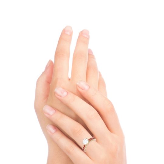 Six Prong Pave Hara Ring