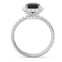 Halo Pave Cushion Candra Ring