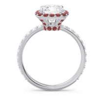 Halo Pave Cushion Candra Ring