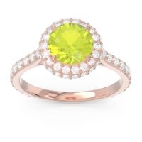 Halo Cathedral Pave Kataha Ring