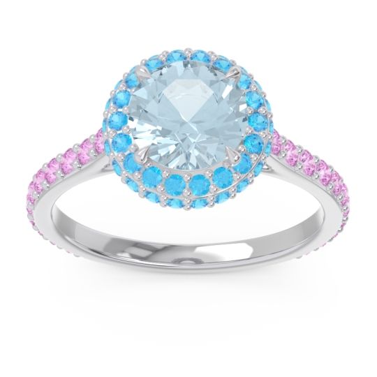 Halo Cathedral Pave Kataha Ring