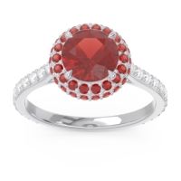 Halo Cathedral Pave Kataha Ring