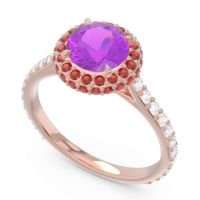 Halo Cathedral Pave Kataha Ring