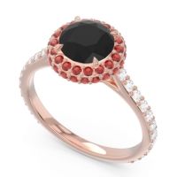 Halo Cathedral Pave Kataha Ring