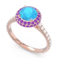 Halo Cathedral Pave Kataha Ring