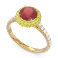 Halo Cathedral Pave Kataha Ring