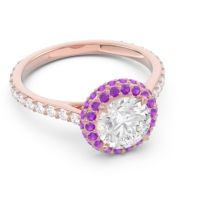 Halo Cathedral Pave Kataha Ring