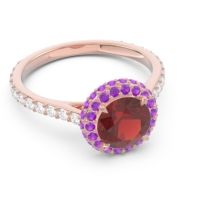 Halo Cathedral Pave Kataha Ring