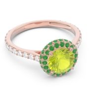 Halo Cathedral Pave Kataha Ring