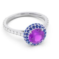 Halo Cathedral Pave Kataha Ring