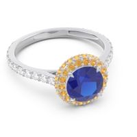 Halo Cathedral Pave Kataha Ring