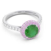 Halo Cathedral Pave Kataha Ring