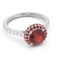 Halo Cathedral Pave Kataha Ring