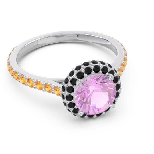 Halo Cathedral Pave Kataha Ring