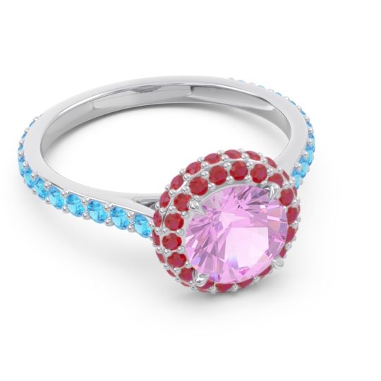 Halo Cathedral Pave Kataha Ring