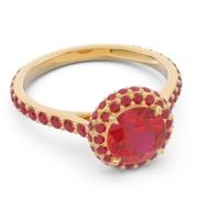 Halo Cathedral Pave Kataha Ring