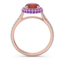 Halo Cathedral Pave Kataha Ring