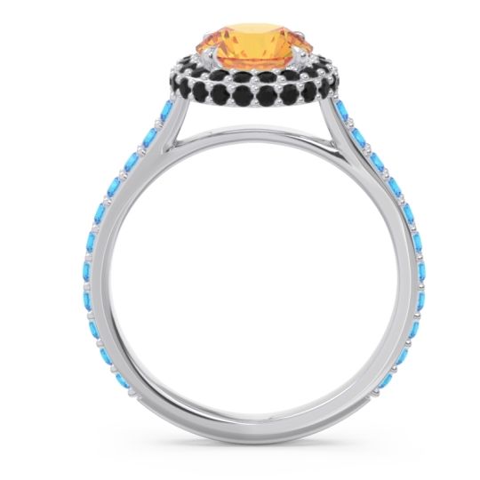 Halo Cathedral Pave Kataha Ring