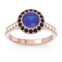 Halo Bezel Pave Paksman Ring