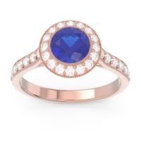 Halo Bezel Pave Paksman Ring