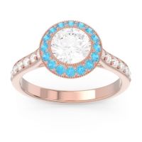 Halo Bezel Pave Paksman Ring