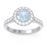 Halo Bezel Pave Paksman Ring