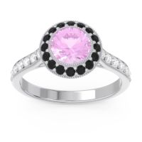 Halo Bezel Pave Paksman Ring