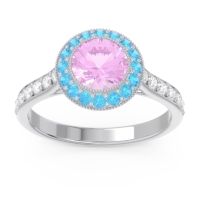 Halo Bezel Pave Paksman Ring