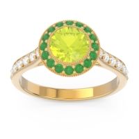 Halo Bezel Pave Paksman Ring