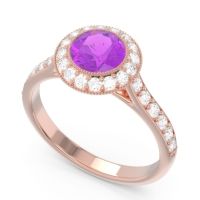Halo Bezel Pave Paksman Ring