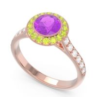 Halo Bezel Pave Paksman Ring