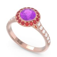 Halo Bezel Pave Paksman Ring