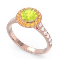 Halo Bezel Pave Paksman Ring