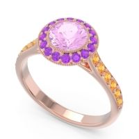 Halo Bezel Pave Paksman Ring