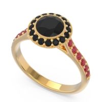 Halo Bezel Pave Paksman Ring