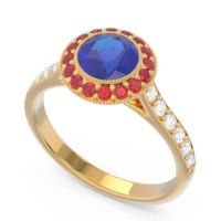 Halo Bezel Pave Paksman Ring