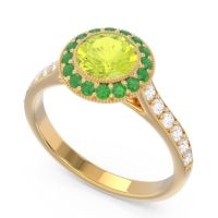 Halo Bezel Pave Paksman Ring