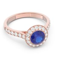 Halo Bezel Pave Paksman Ring