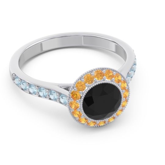 Halo Bezel Pave Paksman Ring