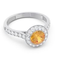 Halo Bezel Pave Paksman Ring