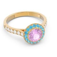 Halo Bezel Pave Paksman Ring