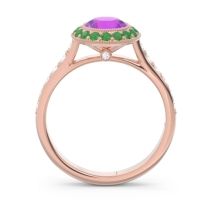 Halo Bezel Pave Paksman Ring