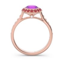 Halo Bezel Pave Paksman Ring